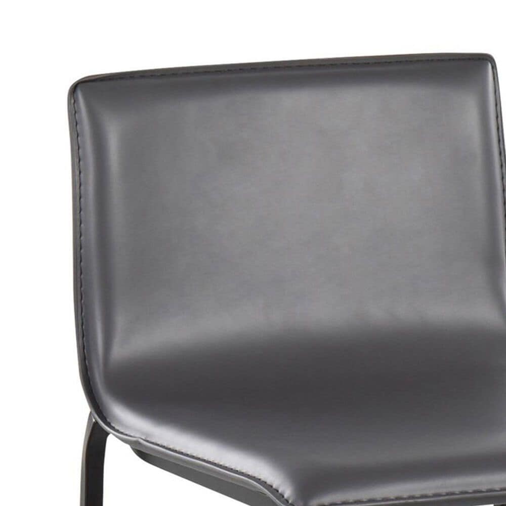 Lumisource Mara Barstool with Grey Cushion in Black &#40;Set of 2&#41;, , large