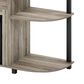 HOMLUX 47" Curved TV Stand with Electric Fireplace in French Oak Grey and Black, , large