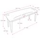 CorLiving Branson Dining Bench in Warm Walnut/Brown, , large