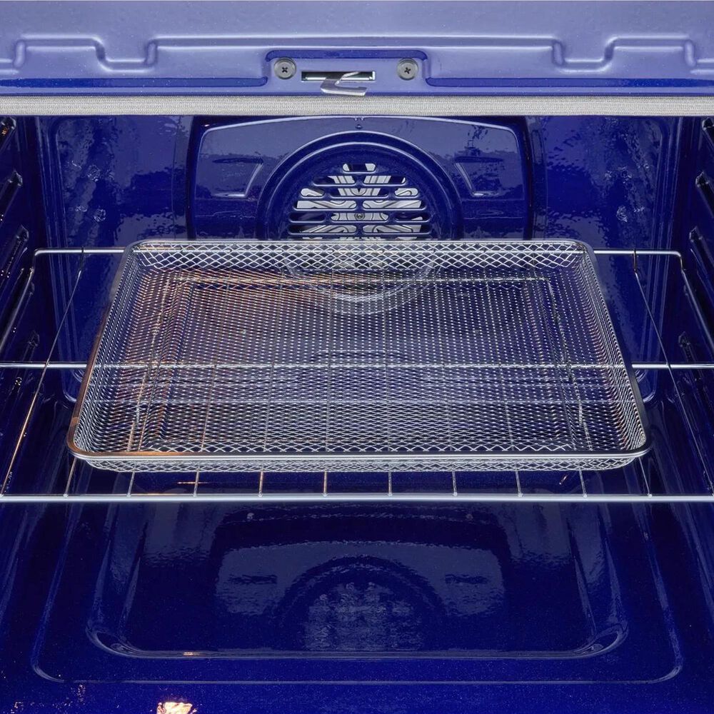 LG 2-Piece Kitchen Package with 6.3 Cu. Ft. Smart Freestanding Electric Range and 2.1 Cu. Ft. Smart Over-the-Range Microwave in Black Stainless Steel, , large