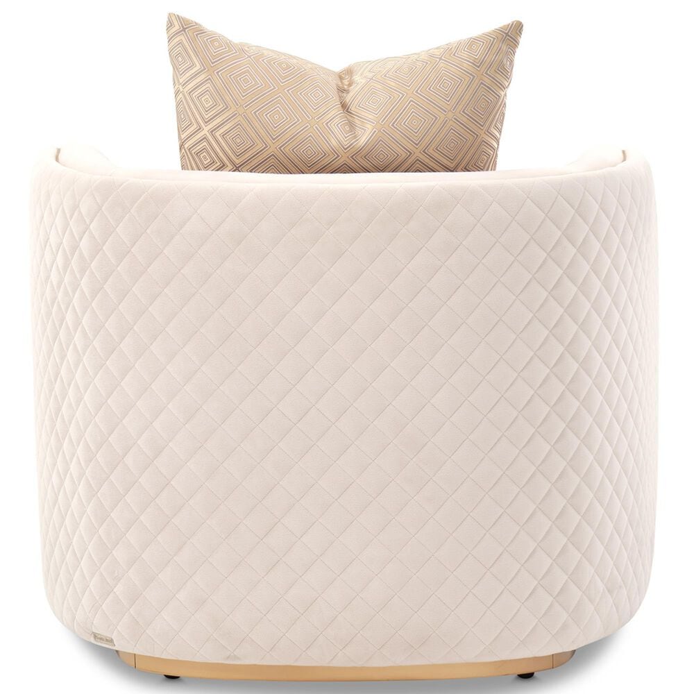 Vista Haus Ariana Arm Chair in Beige Velvet, , large