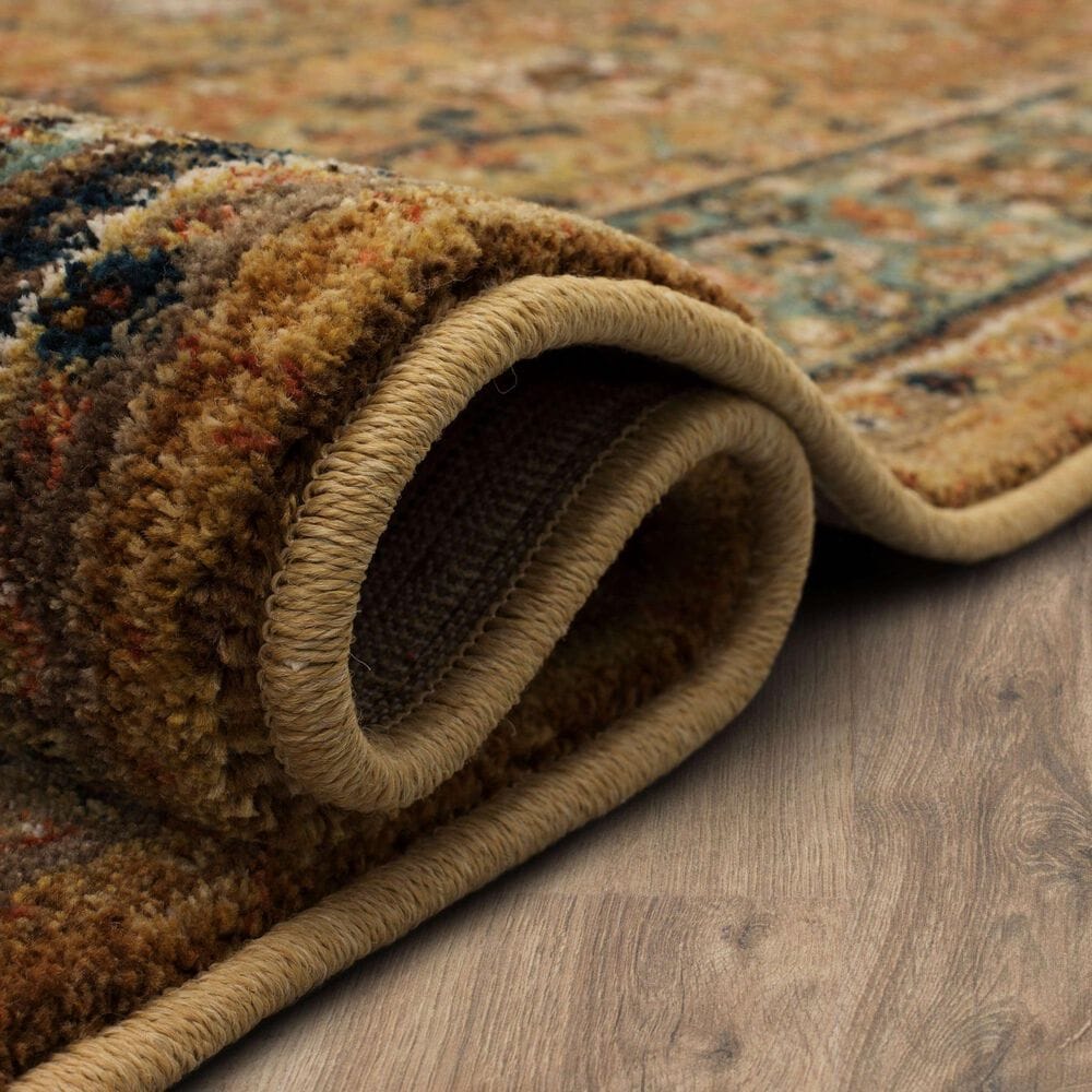 Karastan Spice Market Myanmar Tobacco 5'3" x 7'10" Area Rug, , large