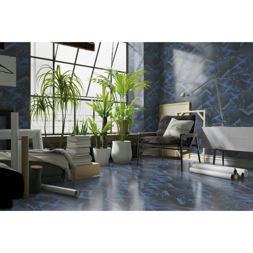 Emser Parkview Blue 12&quot; x 24&quot; Matte Porcelain Tile, , large