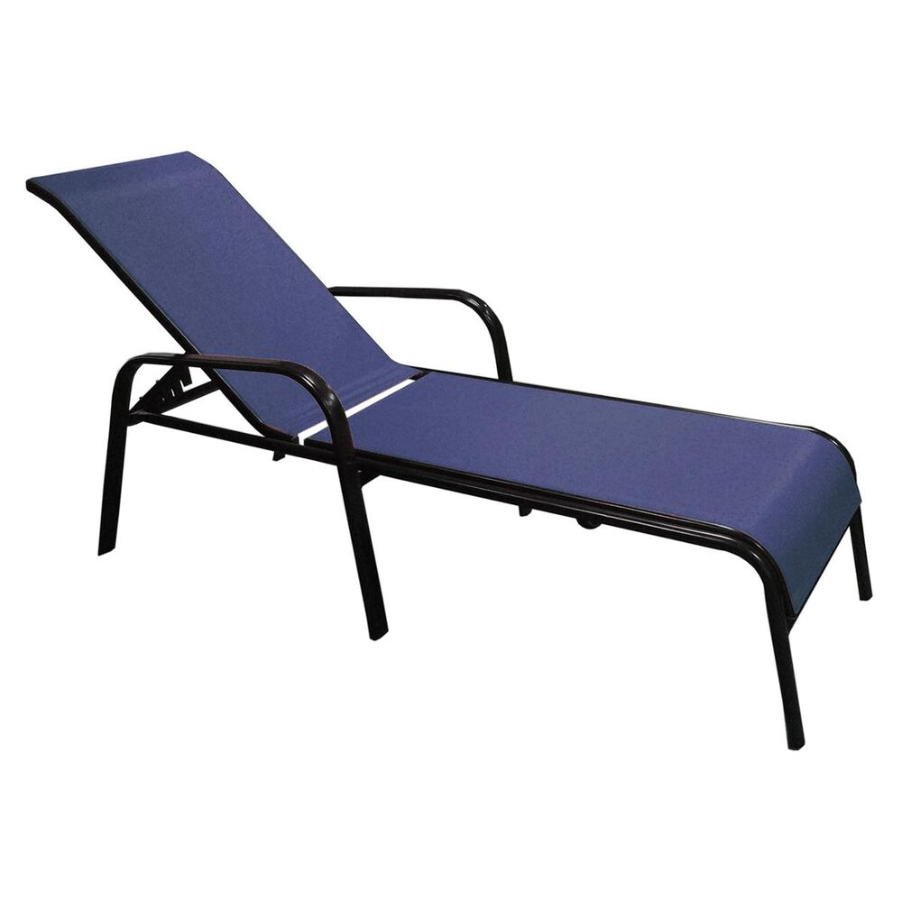 Loni Birch Oversized Lounge Chair in Navy and Black, , large