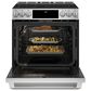 Cafe 30" Slide-In Induction Smoothtop Range in Stainless Steel, , large