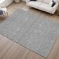 Dalyn Rug Company Soft Essentials Solid Gray 9" x 12" Area Rug, , large