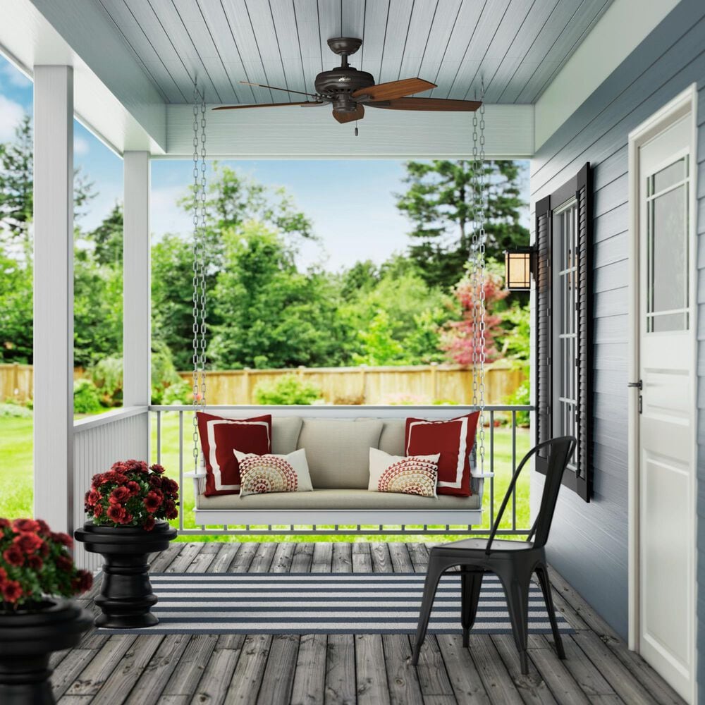 Hunter Newsome 52&quot; Outdoor Ceiling Fan in Premier Bronze, , large