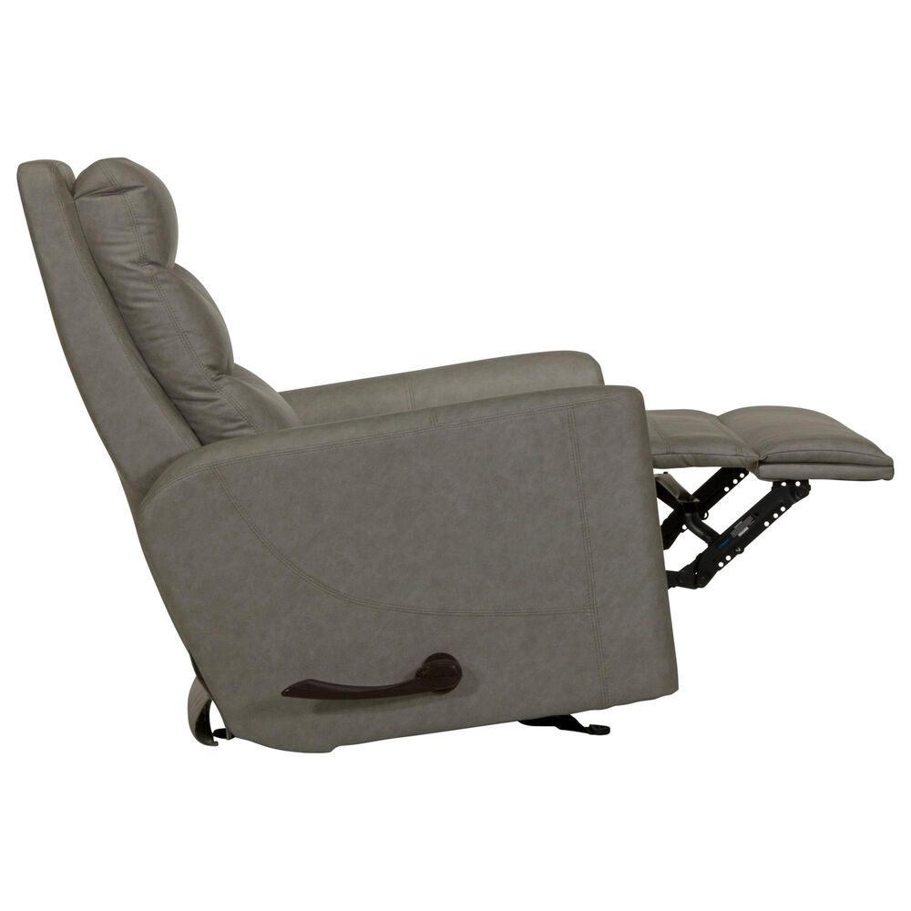 Hartsfield Jet Power Glide Recliner in Silver, , large