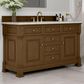 James Martin Vanities Brookfield 60" Single Bathroom Vanity in Honey Oak with 3 cm Victorian Silver Quartz Top and Rectangular Sink, , large