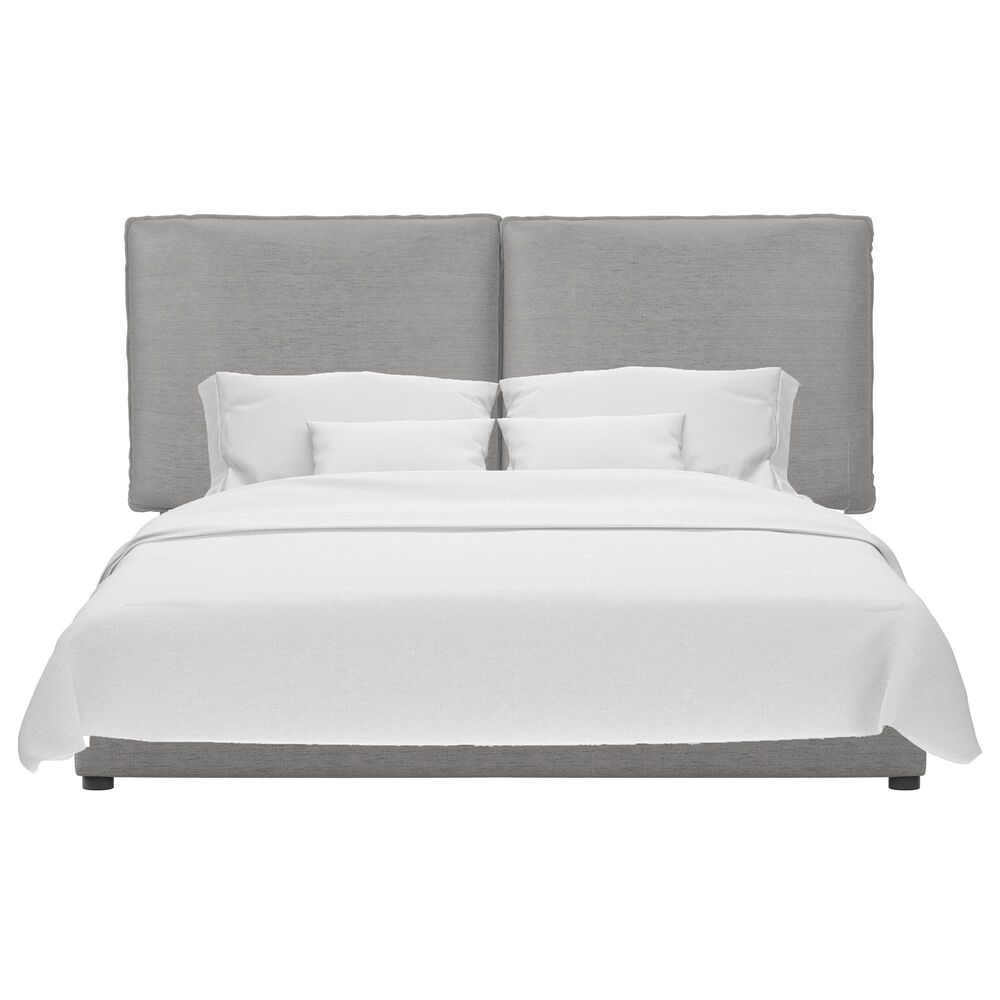 Richlands Furniture Arden Queen Upholstered Platform Bed in Nature Gray, , large