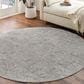 Surya Aisha AIS-2306 5"3" Round Light Gray and Off-White Area Rug, , large