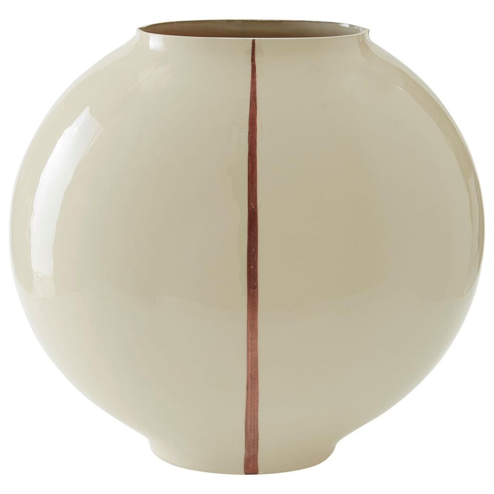 Ashley Sheabourne 12.5" Vase in Cream, , large