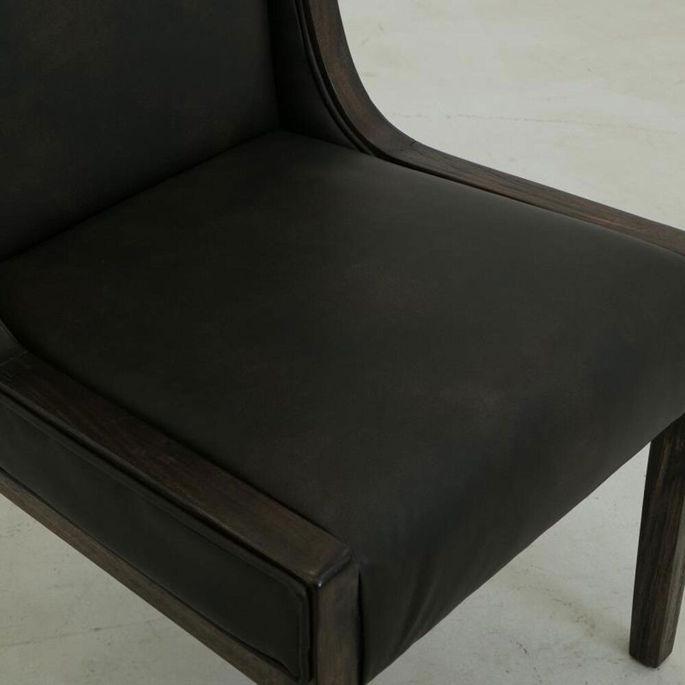 Fallridge Dark Teak and Balam 7-Piece Rectangular Dining Set in Black, , large