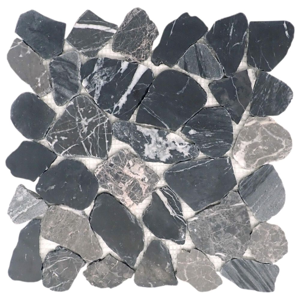 Emser Opuscar Night 12" x 12" Honed Natural Stone Mosaic Sheet, , large