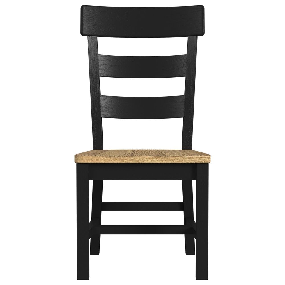 Hawthorne Furniture Hendricks Dining Table, 4 Dining Chairs and Bench in Rustic Wheat and Raven Finish, , large