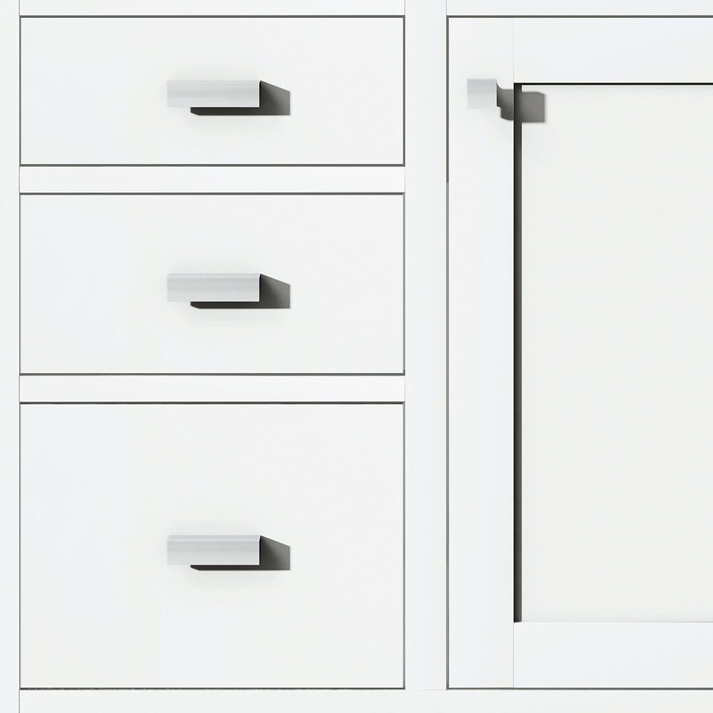 James Martin Vanities Addison 30" Single Bathroom Vanity in Glossy White with 3 cm Parisien Bleu Quartz Top and Rectangular Sink, , large