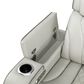Titanic Furniture All Star Power Reclining Loveseat with Power Headrest in Gray, , large