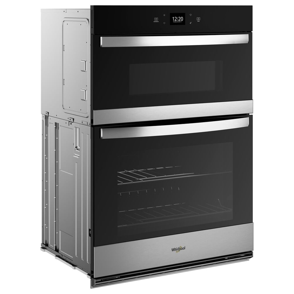 Whirlpool 27&quot; Self-Cleaning Convection Air Fry Convection Smart Microwave Wall Oven Combo in Fingerprint Resistant Stainless Steel, , large