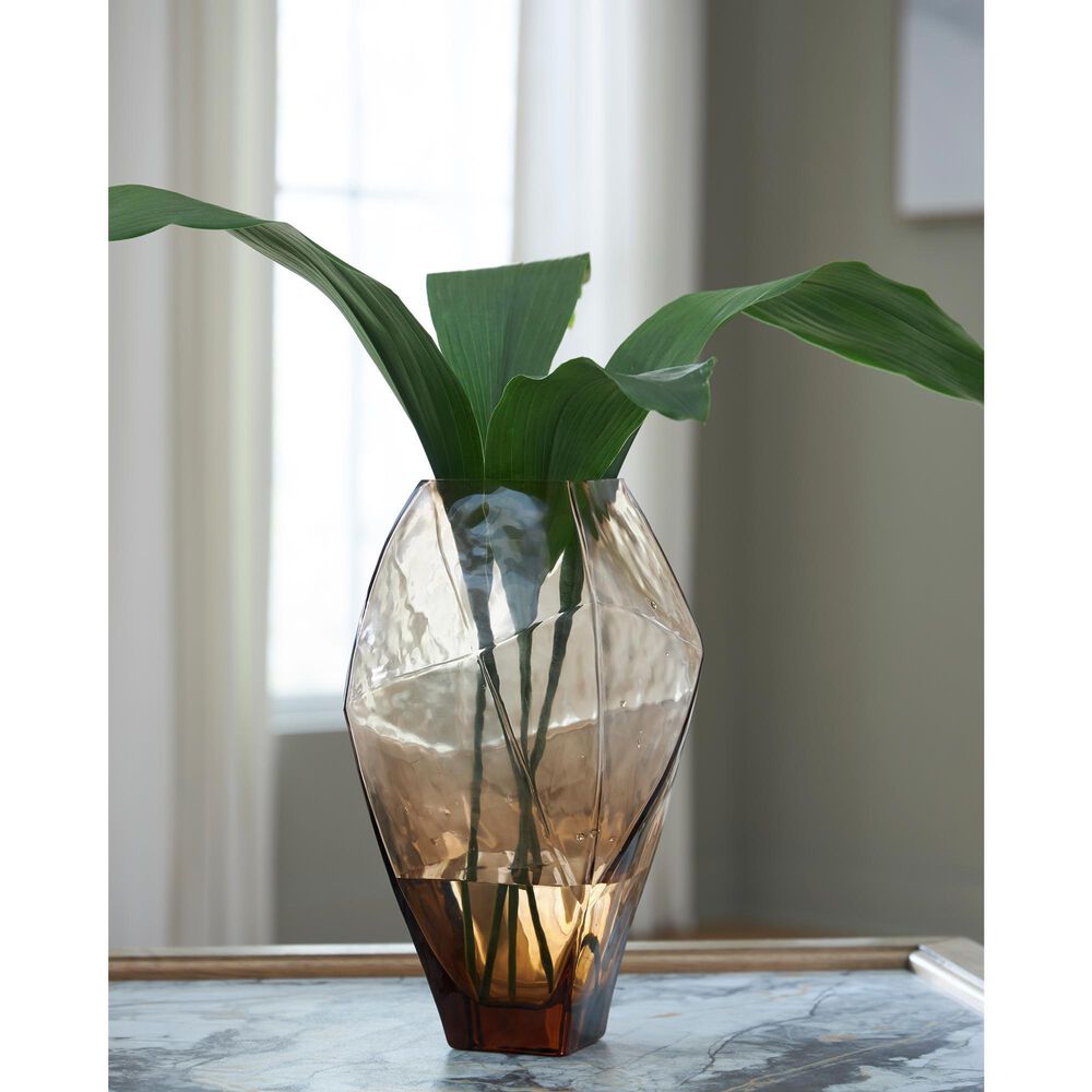 Ashley Ewart 12.38" Vase in Light Brown, , large