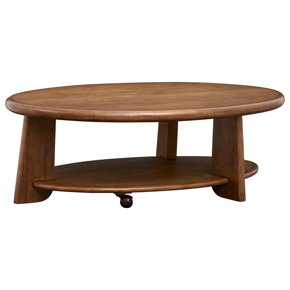 Nicolette Home Tanner Cocktail Table with Casters in Tawny Brown, , large