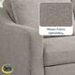 Lifestyle Solutions Haddington Convertible Loveseat in Flax, , large