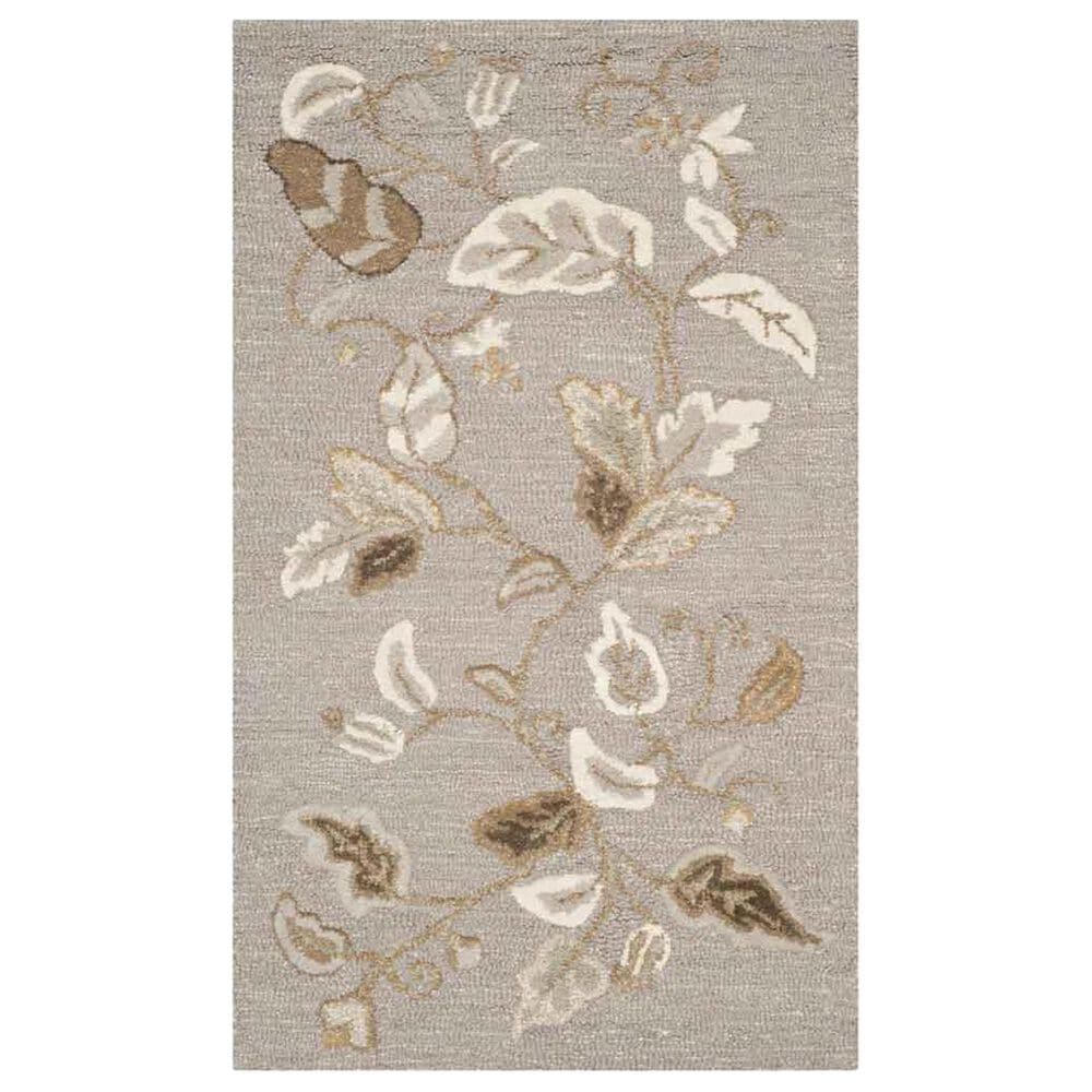 Safavieh Autumn Woods 2"6" x 4" Gray Squirrel Runner, , large