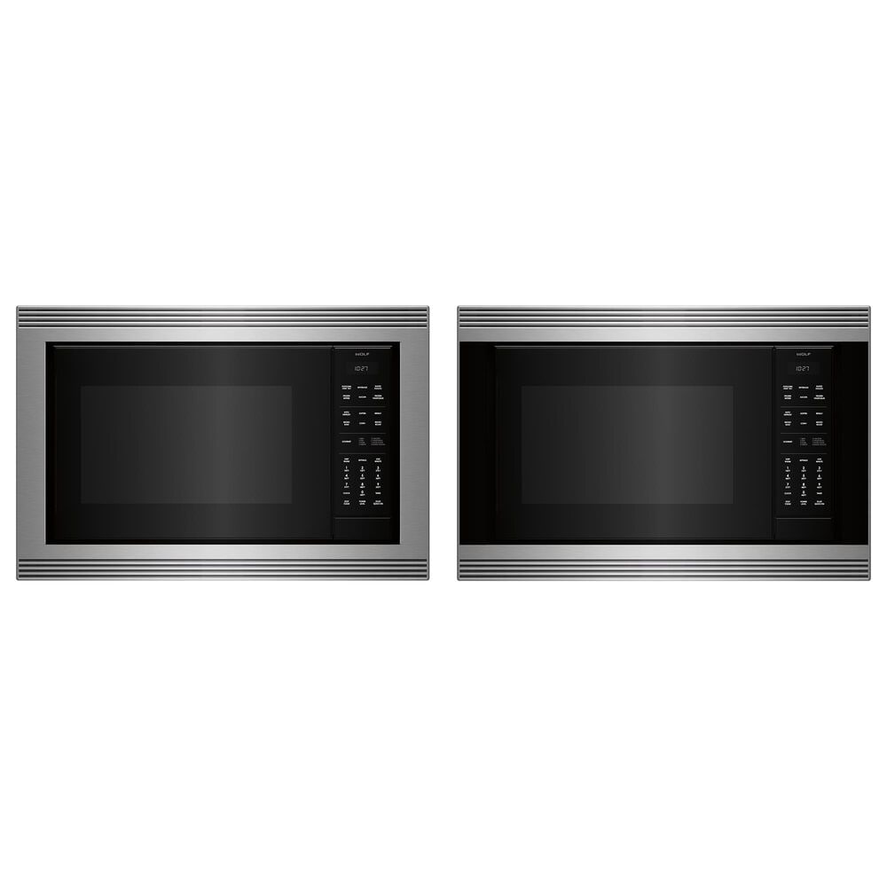 Wolf Wolf E Series 30" Microwave Trim Kit in Stainless Steel, , large