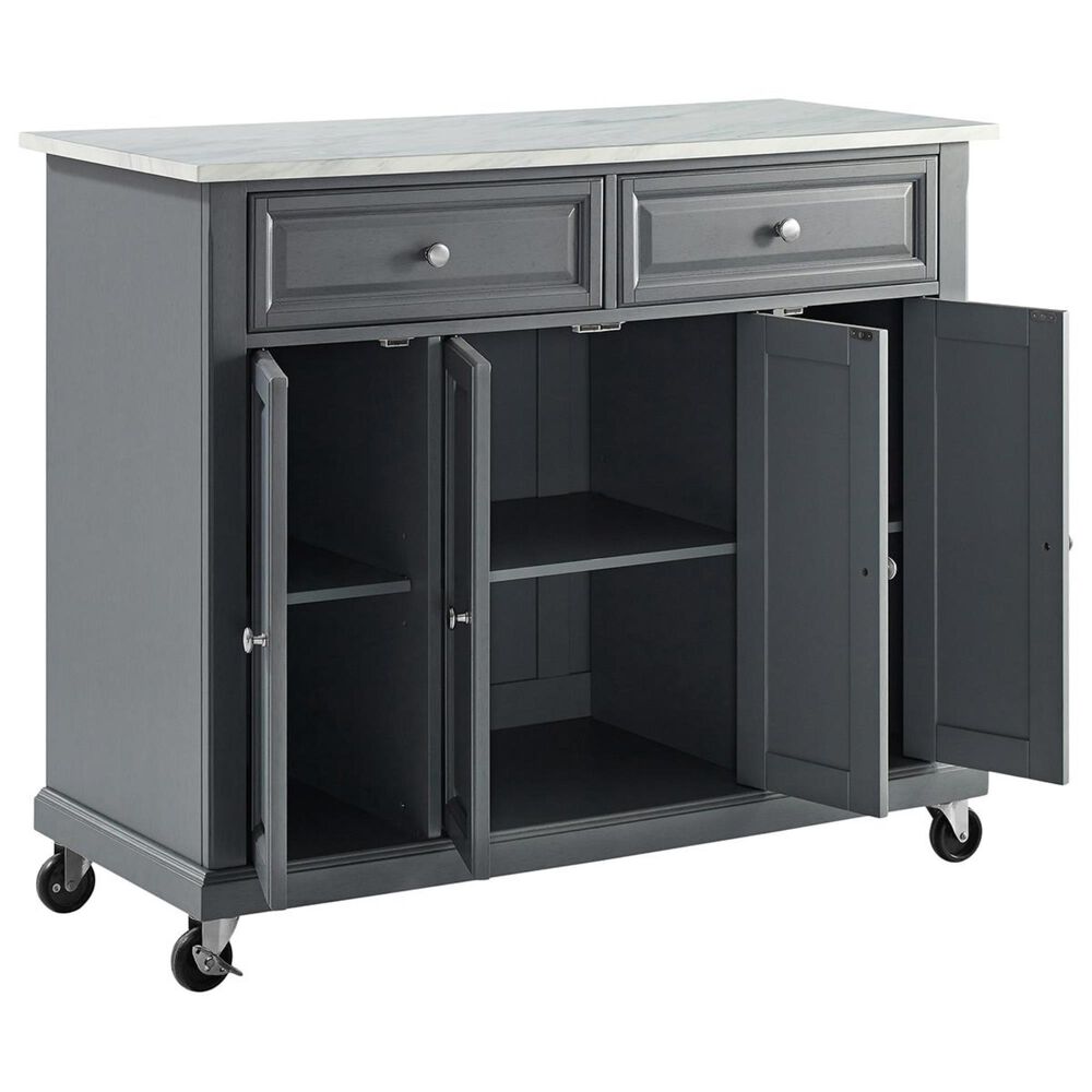 Crosley Furniture Avery Kitchen Cart in Grey, , large