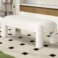 Jennifer Taylor Home Hugo Upholstered Bench in Milk Cream White, , large