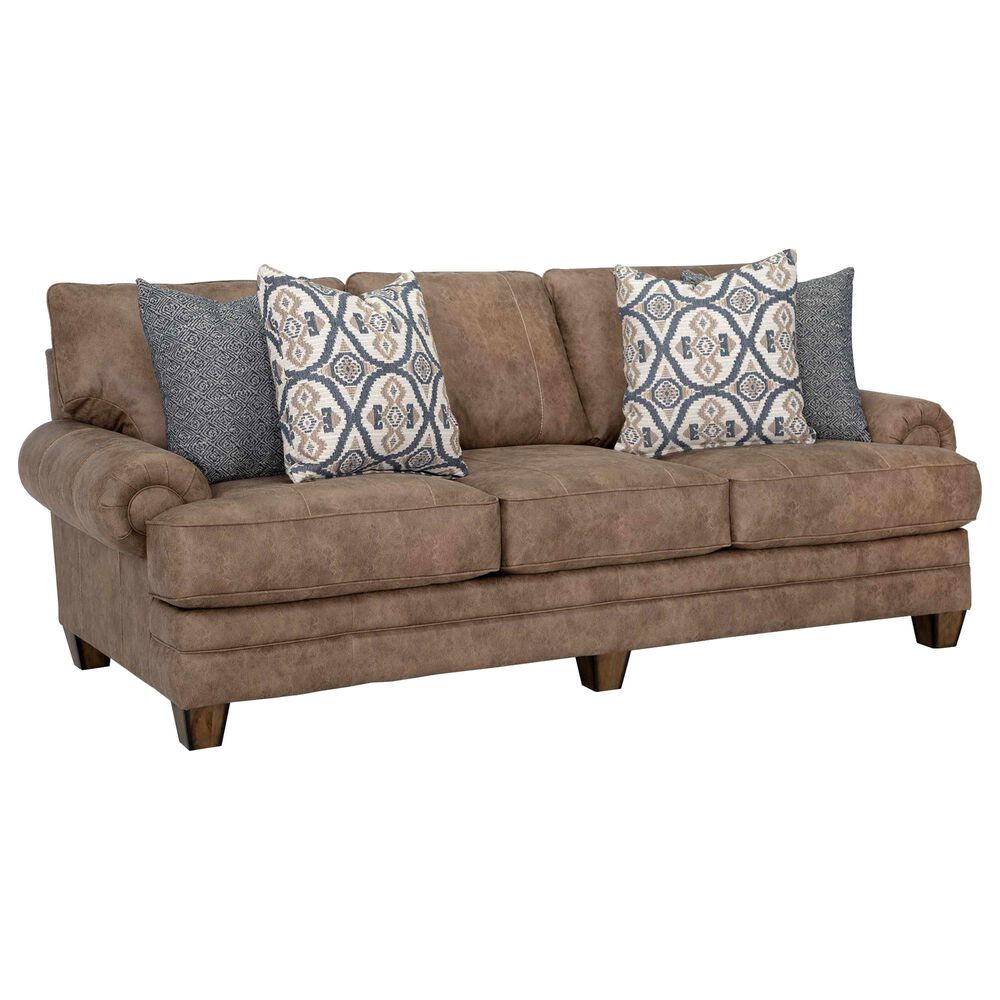 Moore Furniture Sicily Stationary Sofa in Hazelnut, , large