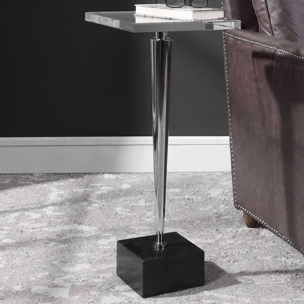 Uttermost Campeiro Drink Table in Chrome, , large