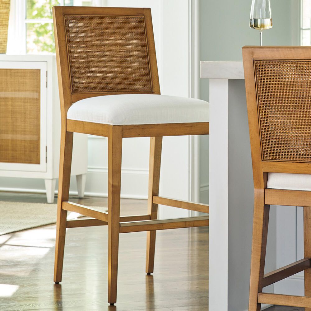 Lexington Furniture Laguna Cleo Counter Stool in Table Rock and Burnished Brass, , large