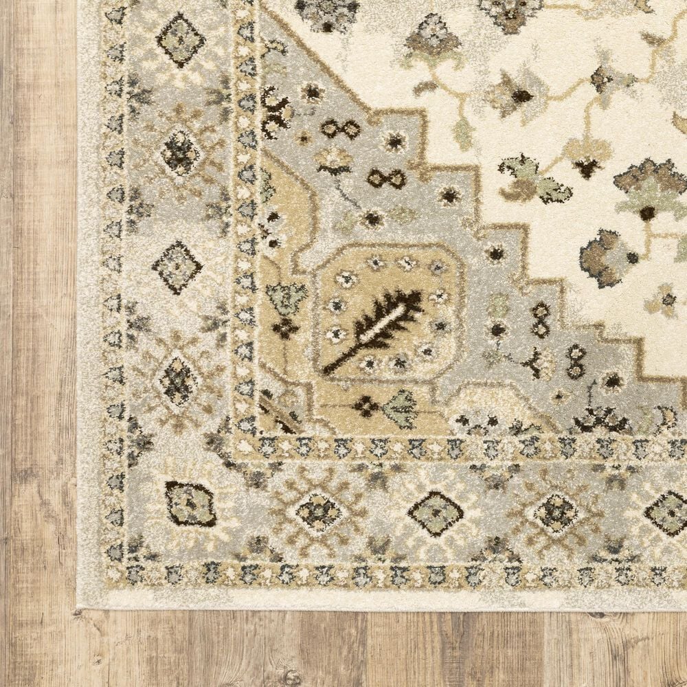 Oriental Weavers Florence Athens 4332X 2&#39;3&quot; x 7&#39;6&quot; Beige Runner, , large