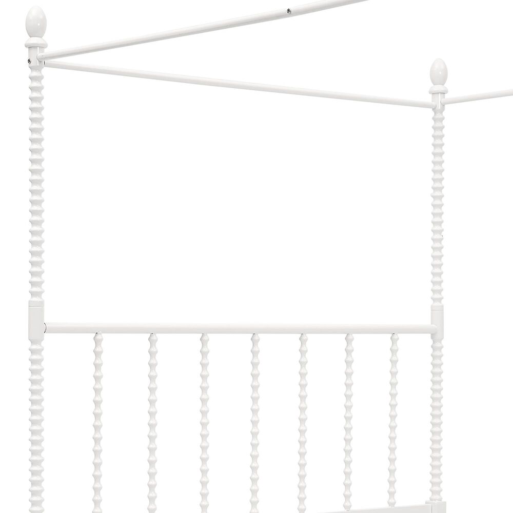 Furniture of America Elliot Queen Canopy Bed in White, , large