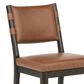 Coaster Tegan Side Chair with Cognac Cushion in Coffee Bean, , large