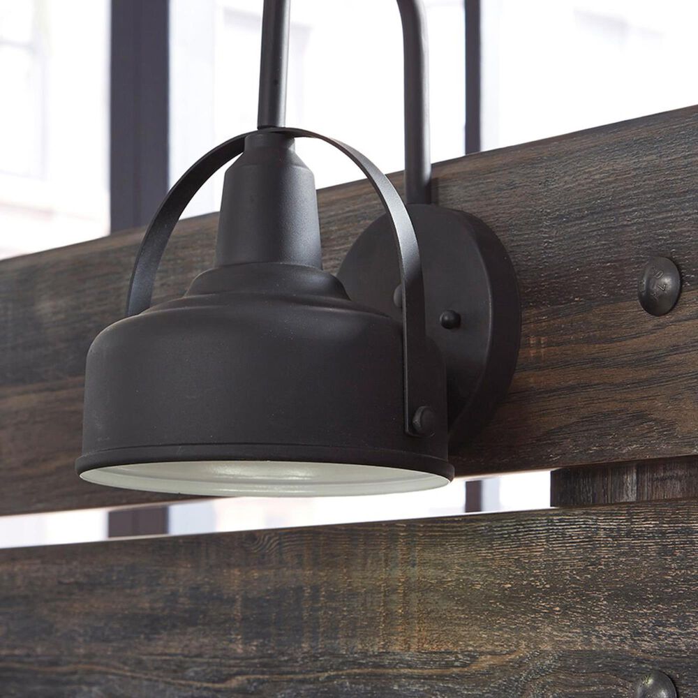 Ashley Drystan King Panel Bed in Rustic Brown with USB Ports, , large