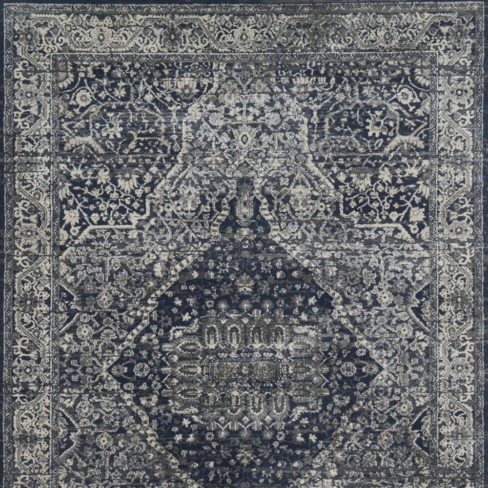 Magnolia Home Everly VY-02 2&#39;7&quot; x 4&#39; Grey and Midnight Area Rug, , large