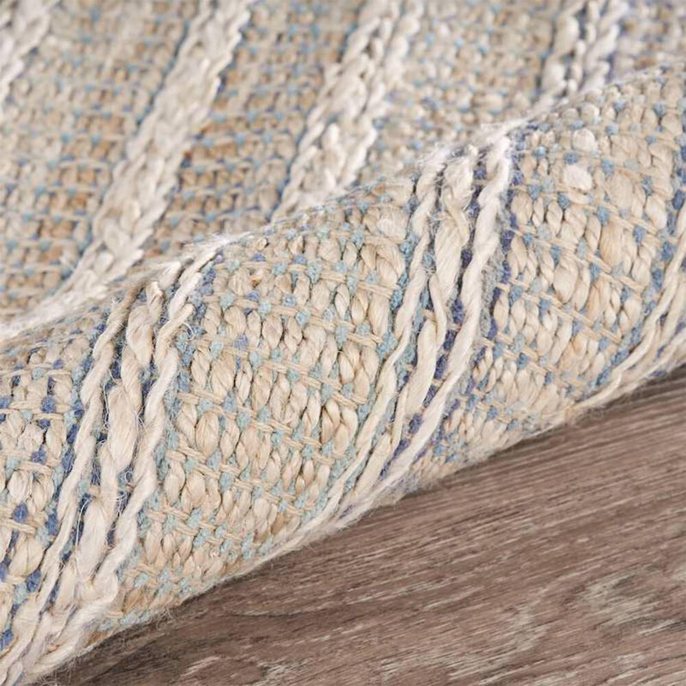 L&amp;R Resources Bleached Naturals 5&#39; x 7&#39;9&quot; Illusion Blue and Infinity Area Rug, , large