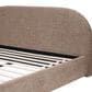 Jennifer Taylor Home Archie King Upholstered Platform Bed in Taupe Brown, , large