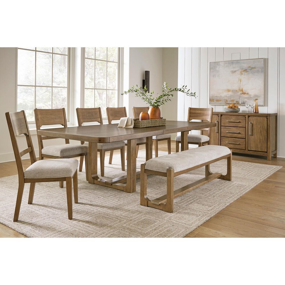 Millenium Cabalynn Upholstered Bench in Light Brown, , large
