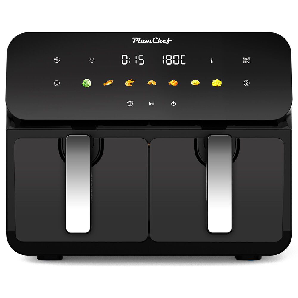 HOMLUX 10 Qt Dual Air Fryer with SyncCook in Black, , large