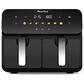 HOMLUX 10 Qt Dual Air Fryer with SyncCook in Black, , large
