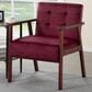 HOMLUX Arm Chair with Tufted Back and High-Density Foam in Rose, , large
