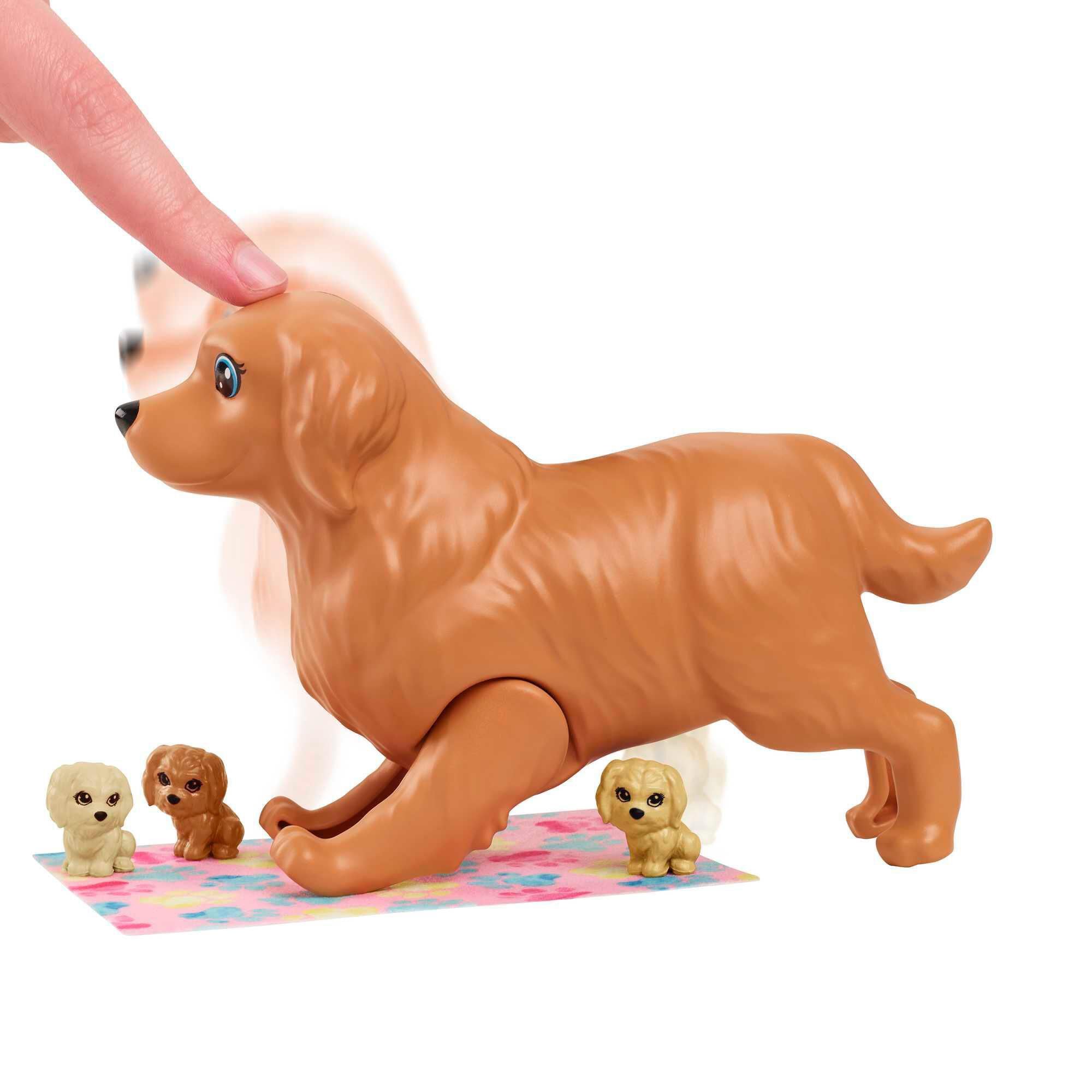 Barbie doll with clearance dog and puppies