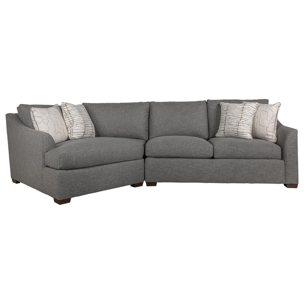 Huntington House 2-Piece Sectional in Blue Gray Linen, , large