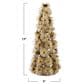 Creative Coop Plastic Tinsel Ball Tree with Glitter Beads in Gold and Silver, , large