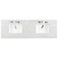 James Martin Vanities Laurent 72" Double Bathroom Vanity in Light Natural Oak with 3 cm Eternal Jasmine Pearl Quartz Top and Rectangular Sinks, , large