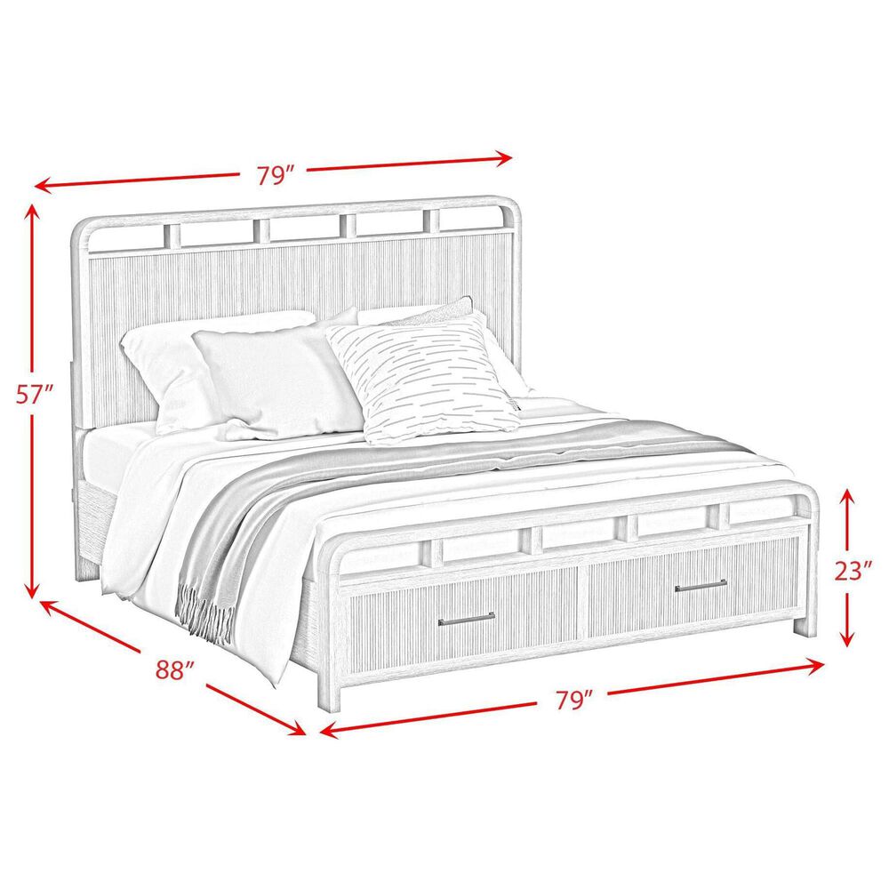 Mayberry Hill Ridgemont King Storage Bed in Black, , large