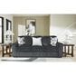 Ashley Midnight-Madness Stationary Sofa in Gunmetal, , large