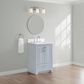37B Lucerne 24" Single Bathroom Vanity Cabinet in Soft Blue with Marble Top and Backsplash, , large